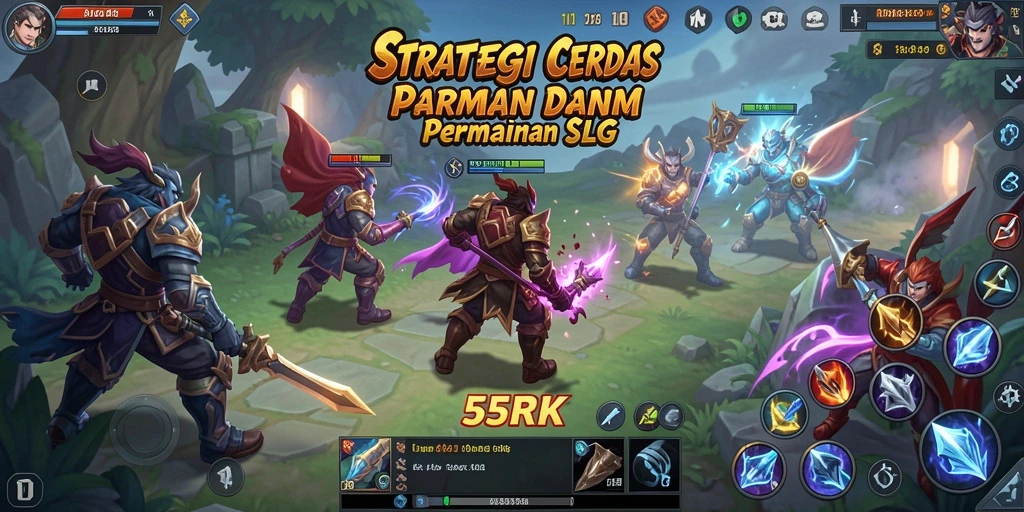 Gameplay seru dalam aplikasi SLG 55RK.