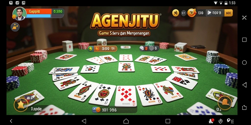 Tampilan gameplay seru di AGENJITU dengan warna cerah.