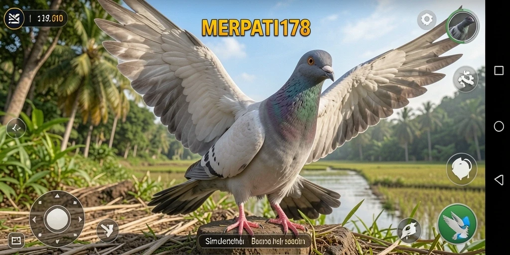 Tampilan gameplay MERPATI178 dengan berbagai burung merpati.