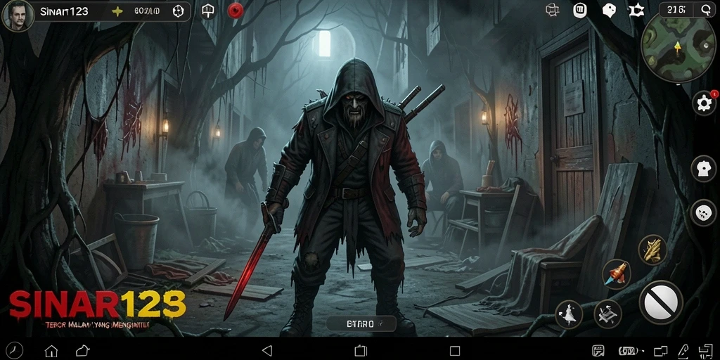 Screenshot gameplay menakutkan SINAR123 dengan suasana yang mencekam.